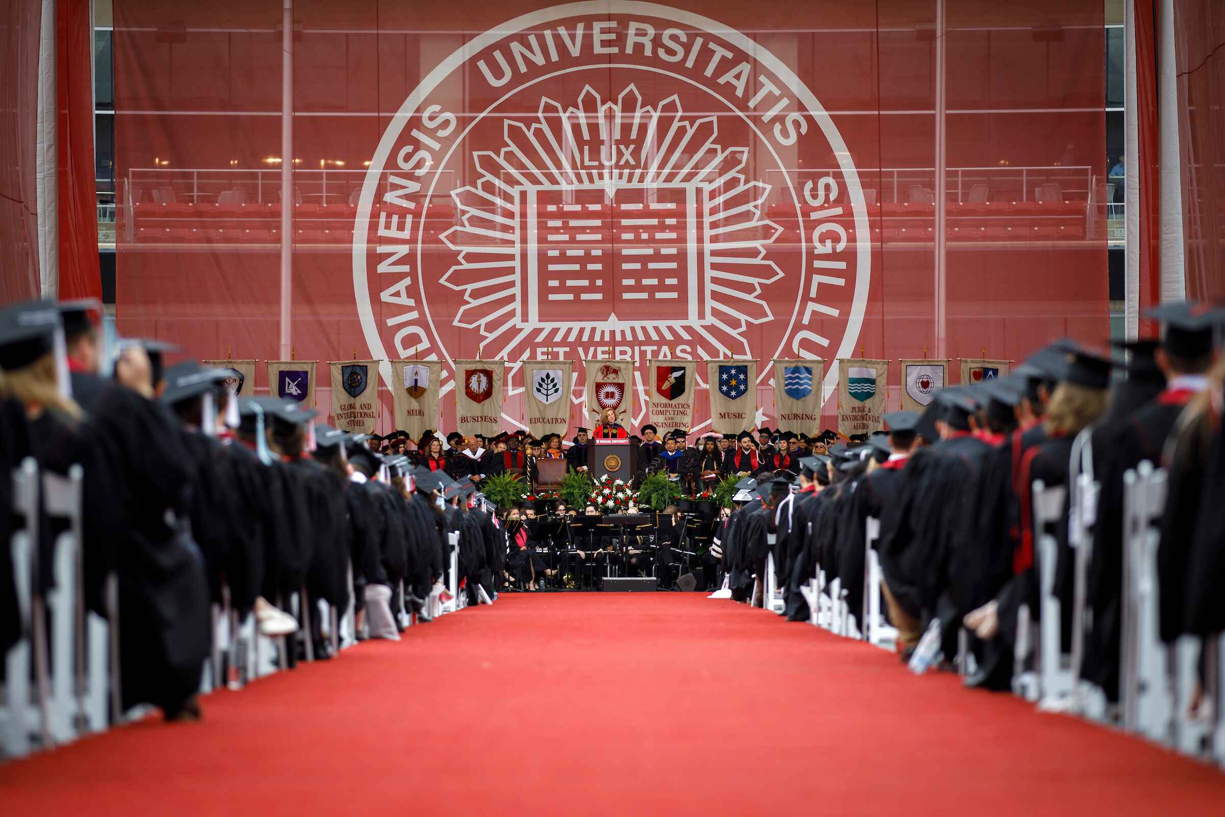 IU Bloomington Undergraduate Commencement at Memorial Stadium on Saturday, May 7, 2022.